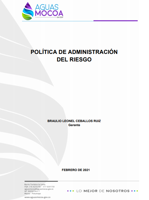 portada plan riesgos