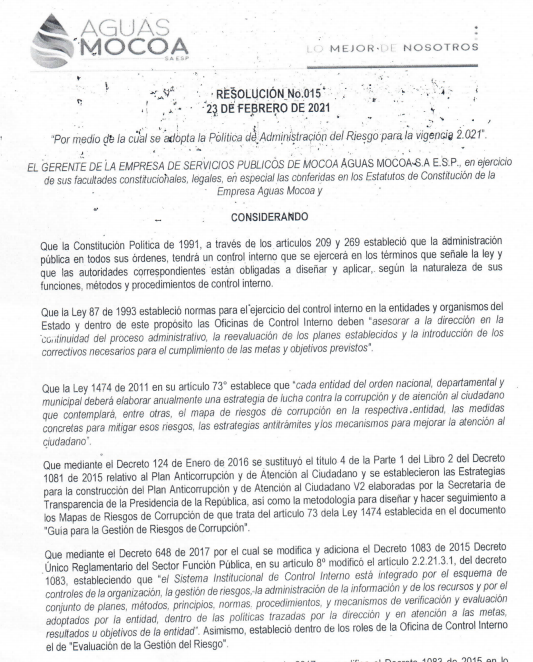 portada resolucion plan de riesgos