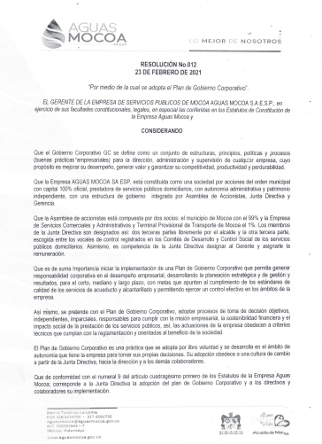 res gobierno corp