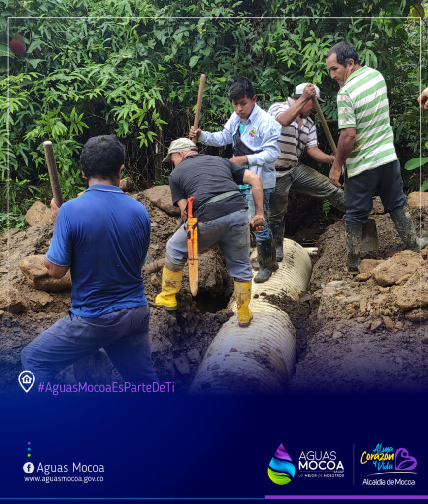 Donación de tubería a Vereda Palmeras